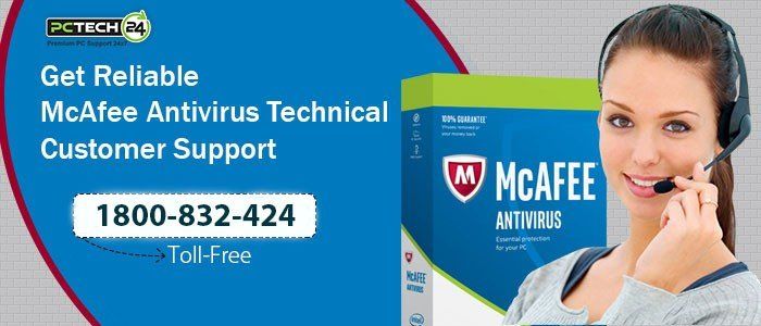 Mcafee Antivirus Support via 1800-832-424